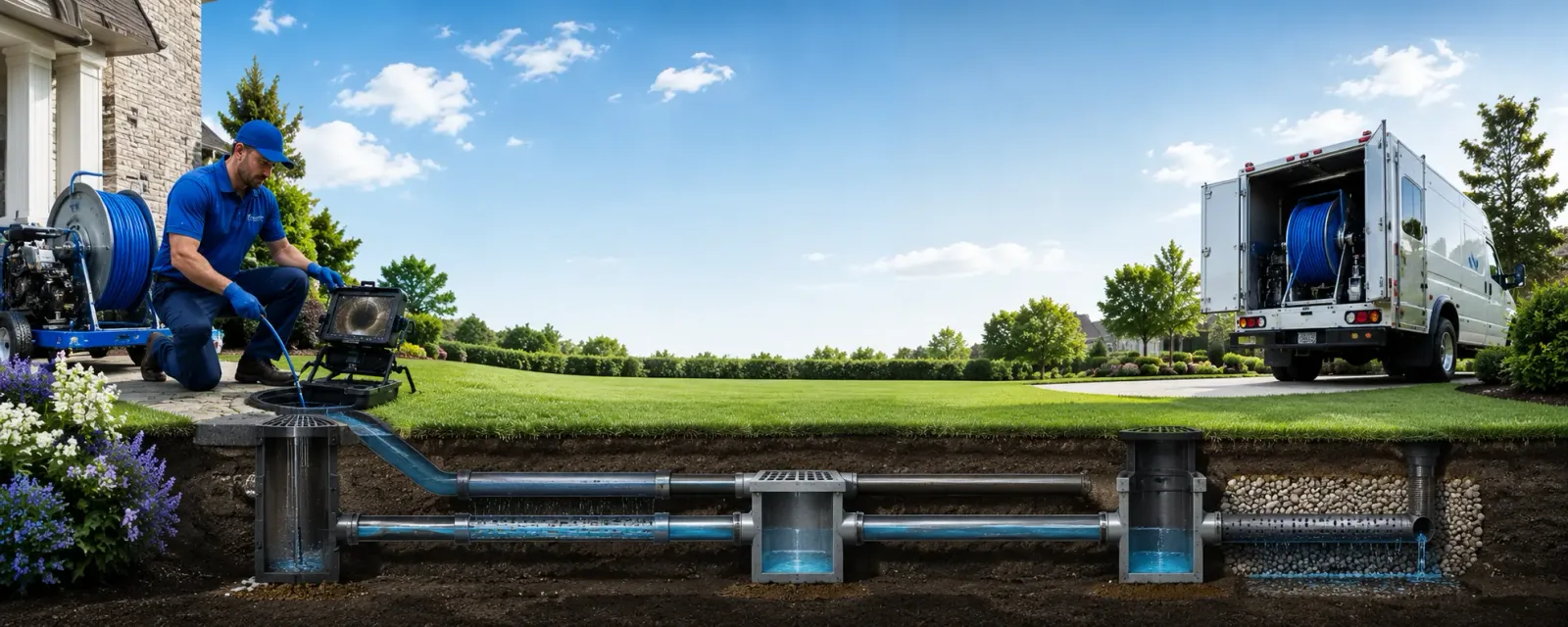 Outdoor drain cleaning information for Strasburg, MO
